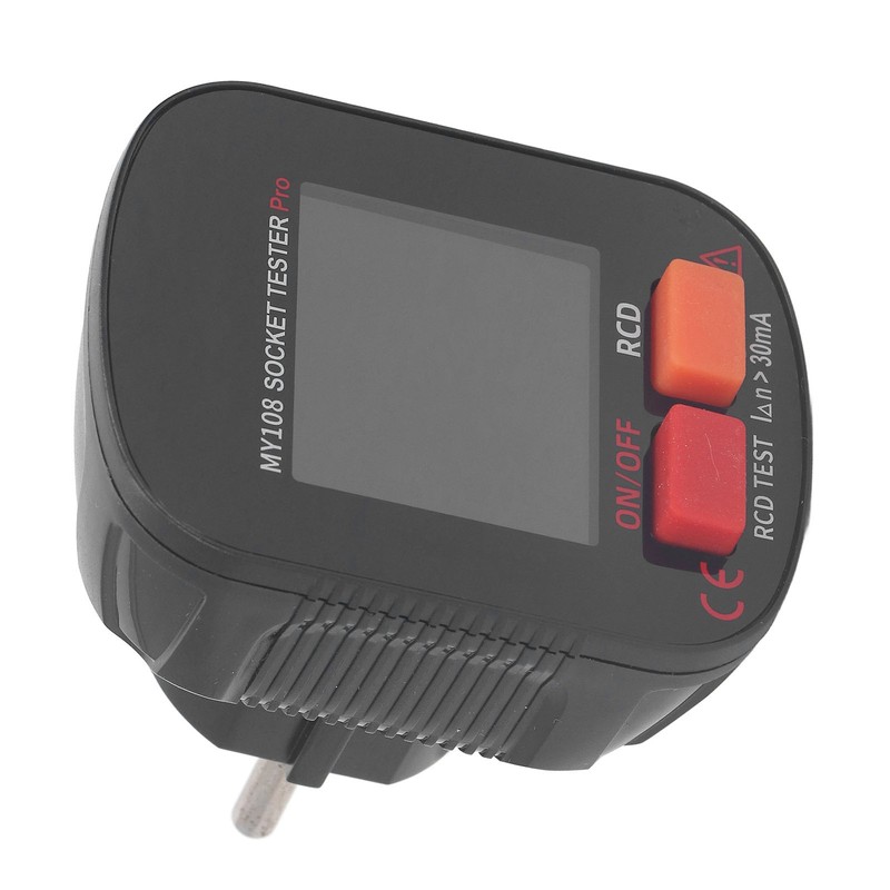 Digital Display Socket Tester LED Screen Ground Wire Receptacle Detector