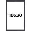 18x30 Shadow Box Frame Contemporary Black | 3/4" Depth of