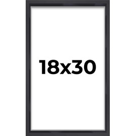 18x30 Shadow Box Frame Contemporary Black | 3/4" Depth of Usable Space| Interior Size 18x30 or 30x18 Inches| UV Resistant Acrylic, Acid-Free Backing, Wall Hangers | Made in USA