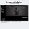 SANWA Wired Ergonomic Trackball Mouse, Optical Rollerball Mice, Programmable Silent