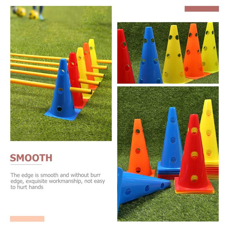 BESPORTBLE Plastic Agility Cones: 5Pcs 12.5 Inch Soccer Agility Training