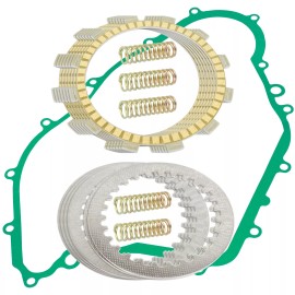 Caltric Clutch Friction Plates And Gasket Kit for Yamaha Big Bear 400 YFM400 2WD 00-04