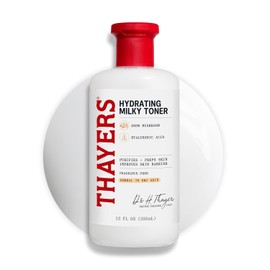 THAYERS Milky Face Toner Skin Care with Snow Mushroom and Hyaluronic Acid, Natural Gentle Facial Toner, for Dry and Sensitive Skin, 355mL
