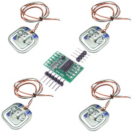 Aihasd 4 pieces half bridge load cell 50 kg half bridge strain gauges weight sensor + 1 piece HX711 amplifier AD weighing module for Arduino