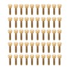 50Pcs Flat Knurled Thumb Screw Wring Round Head Pure Copper