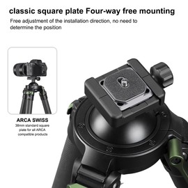 FANAUE CP-01 Camera Clip QR Mount Plate for Peak Design with 1/4 inch Screw, Quick Release Plate Compatible with Arca Swiss/RRS Tripod Ball Head Adapter to Shoulder Strap with 4 Safety Holes