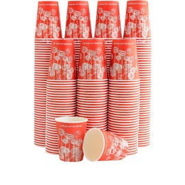 Ruiyang 1000 x 9oz Disposable Cups for Hot and Cold Drinks |Coffee | Tea | Vending | Tableware | Single Wall (20 Sleeve x 50 Cups) (1000)