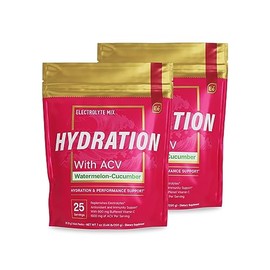 Essential Elements Hydration Packets - Watermelon Cucumber - Electrolytes Powder No Sugar - Electrolyte Drink Mix - Superior Hydration with ACV & Vita