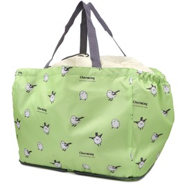 Anes Cash Register Cooler Bag, Drawstring Type, Shopping Bag, Eco Bag, Shopping Bag, My Bag, Shimano Enaga / Pistachio