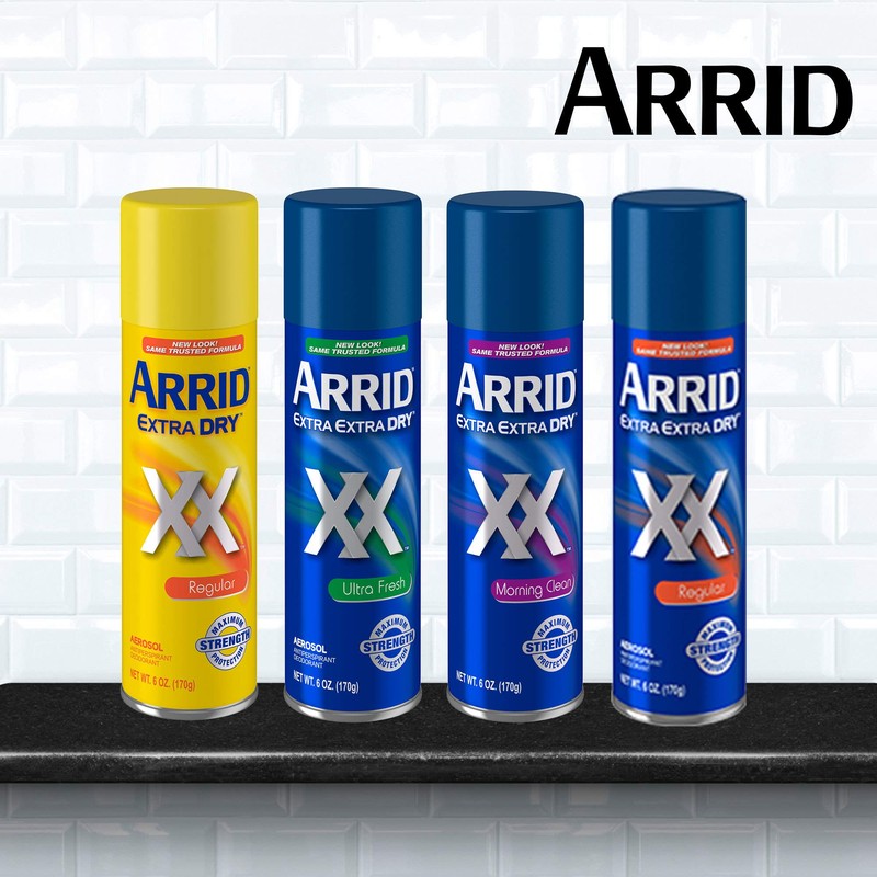 Arrid XX Extra Extra Dry Ultra Clear Aerosol Antiperspirant Deodorant,