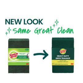 Scotch-Brite Heavy Duty Scouring Pad, Durable and Long-Lasting Dish Scrubber for Kitchen + Outdoor, 30 Scrub Pads for Uncoated Pots and Pans, Cast Iron Cooktops, Grill Grates, Oven Racks, and BBQ