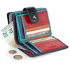 Visconti Leather Twofold Ladies Rainbow Multi Coloured Purse (RB51), Rfid