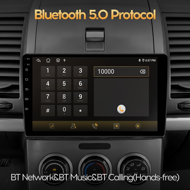 10inch 8Core 4+64GB QLED Full Touch Display Android Car Radio
