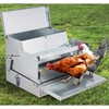 Domenow Chicken Treadle Feeder, Poultry Feeder, 30lbs Automatic Chicken Feeder