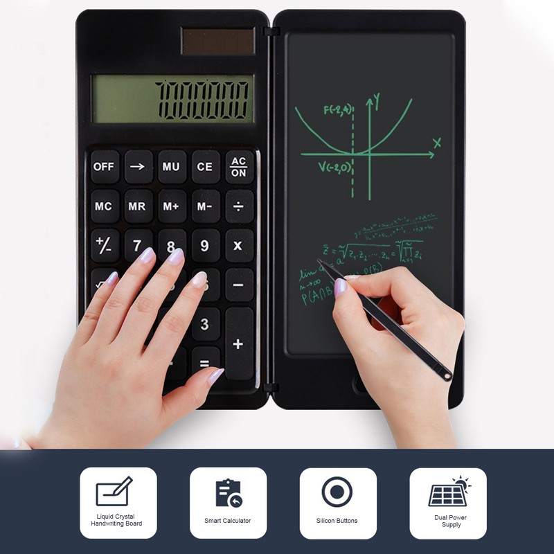 Office Desk Calcultor Solar Powered Multifunctional Pocket Desktop Calculator with