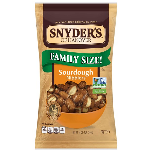 Synder's of Hanover Sourdough Nibblers 16 Oz (Pack of 8)