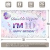 Swepuck Fabric 72x43inch 10th Birthday Pink Purple Backdrop