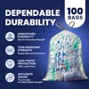 Plasticplace 32-33 Gallon Recycling Bags │ 0.9 Mil │ Clear