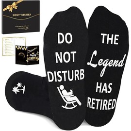 Retirement Gifts for Men Women, Funny Socks for Men, Mens Retirement Gifts 2025