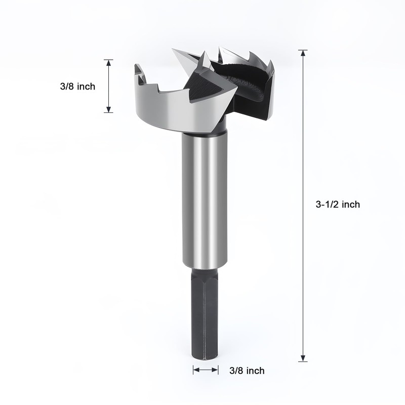 NIBBLAX 2" Forstner Bit for Wood, 2 Inch (Dia.) Wood