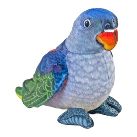 Wild Republic Rainforest Blue Rumped Parrot, Stuffed Animal, 4.5 inch, Plush Toy, Fill is Spun Recycled Water Bottles
