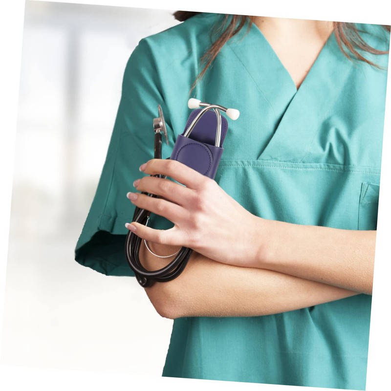 TEHAUX Stethoscope Holder Clip for Nurses Doctors Pu Leather Waist