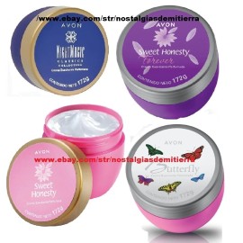AVON CREMA SUAVIZANTE PERFUMADA SET  DE 4 PIEZAS DIFERENTES AROMAS 172g cada una