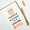 Old English Co. Funny Birthday Card for Boss - 'Special