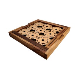 Around The Barn - Edge Matching Wood Brain Teaser Puzzle - Now with Cover lid