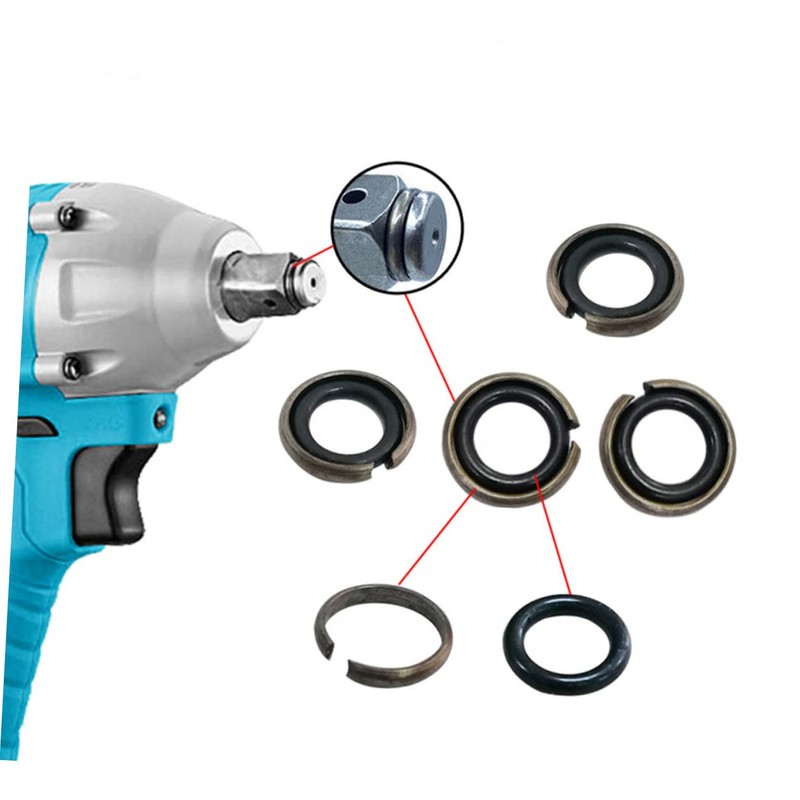 IWOWHERO Socket Wrench Ring Set Impact Wrench Retaining Ring Clip