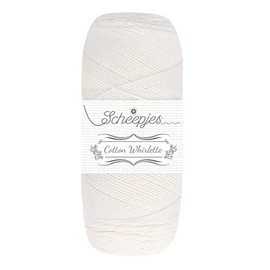 Scheepjes Cotton Whirlette Yarn 100g - Cream | Soft, Versatile & Ideal for Knitting & Crochet
