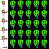 30 Pcs Glow Rave Trinkets Festival Smile Hair Clip Rave