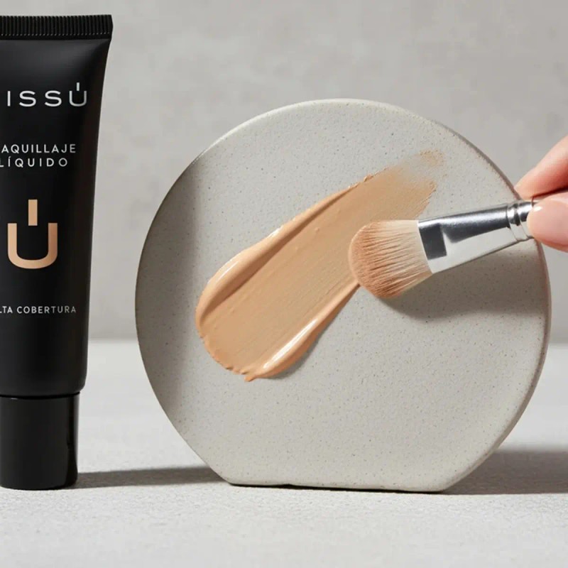 Pack Maquillaje Liquido Alta Cobertura + Polvo Fijador Bissu