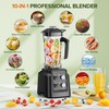 Blender, 1800W Blender with Grinder - 6-Blade Professional Smoothie Blenders