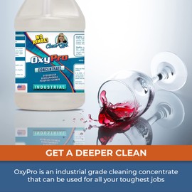 Chem-Girl OxyPro Concentrated Multi-Purpose Surface Cleaner to the Rescue - Chlorine-Free, Oxygen-Powered Stain & Odor Remover, 5 Percent Hydrogen Peroxide (H2O2), 1 Gallon