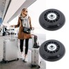 Joyangy 64 x 24mm Luggage Wheels Replacement, 2Pcs Rubber Suitcase