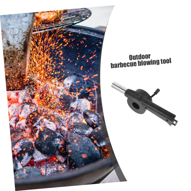 BESPORTBLE Hand Crank Fire Blower for Bbq Camping Blower Compact