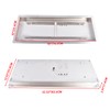 Mixizap 30 x 10 Inch Stainless Steel Propane Gas Rectangular