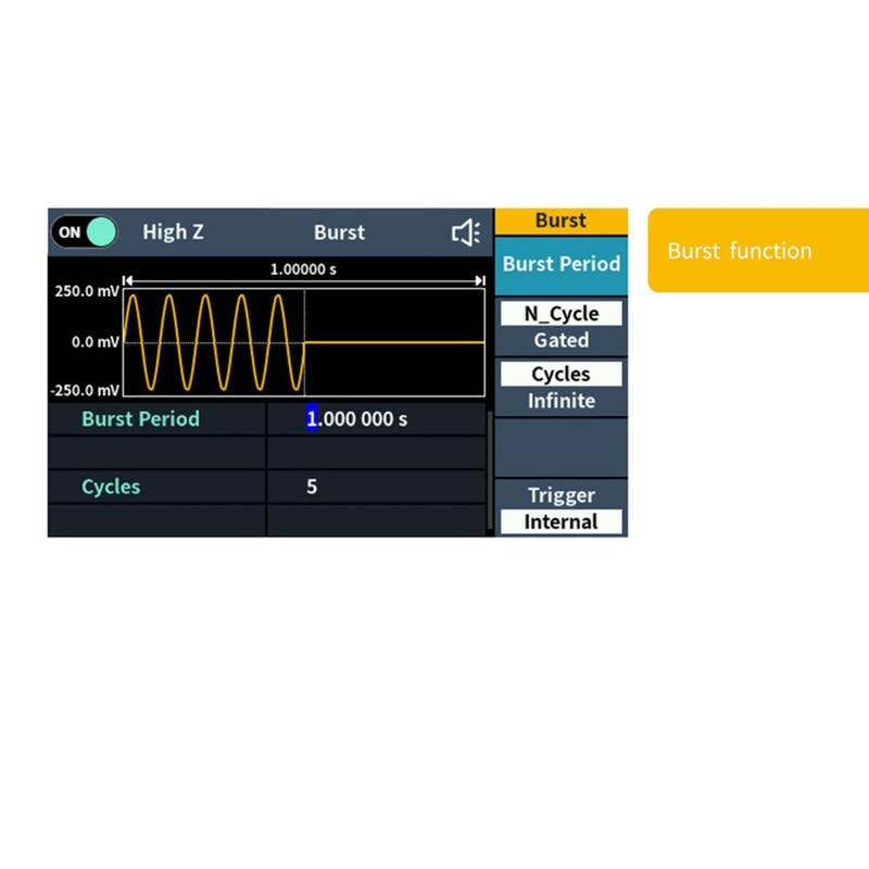 Single Signal Generator 60MHz Wide Amplitude and Frequency Range Arbitrary
