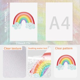 Pictures Children's Room Poster Baby Room Girl Decoration Boho Wall Pictures Rainbow Clouds Sun Without Frame for Living Room Bedroom Wall Picture Children Boys Girls (Colour)