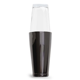 Boston Shaker | Cocktail Shaker Boston 700 ml with Glass | Lacari Original Cocktail Shaker | Tin Shaker | Colour: Black | Cocktail Shaker Stainless Steel | Cheers Club