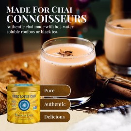 Blue Lotus Chai - Golden Masala Flavor Chai - Makes 100 Cups - 3 Ounce Masala