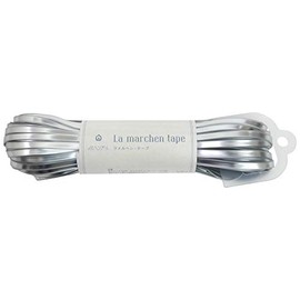 Fairytale Art La Fairy Tale Tape, 0.2 inch (5 mm), 5.3 oz (150 g), Approx. 98.4 ft (30 m), Col.169, Frost Silver, 1 Ball