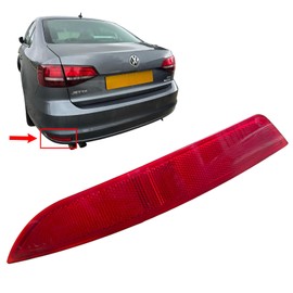 Rear Left Red Bumper Reflector Marker Compatible with VW JETTA IV [2010-2017] 5C6945105, 5C6945105A