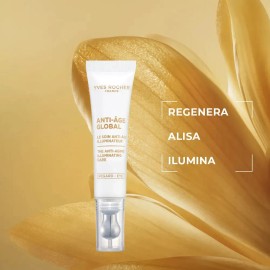 Yves Rocher, Kit Anti Age Global, Rutina Antiedad Día y Noche, Incluye Contorno de Ojos, Sérum y Crema Facial de 75ml, Ideal para Regalo