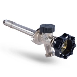 Midline Valve 6 Inch Frost-Free Anti-Siphon Sillcock with Vacuum Breaker – Chrome-Plated Brass, Lead-Free, 1/2" MIP/Sweat Inlet x 3/4" Hose Bib Outlet