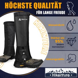 HIKENTURE Gaiters Hiking Waterproof – Gaiters Men Women Outdoor Hunting Bicycle Rain Gaiters Snow Gaiters Snow Hiking Protection Against Rain/Dust/Snow 1185-A1