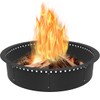 Koutemie Outdoor Smokeless Fire Pit Ring Liner 40-Inch Outer/36-Inch Inner