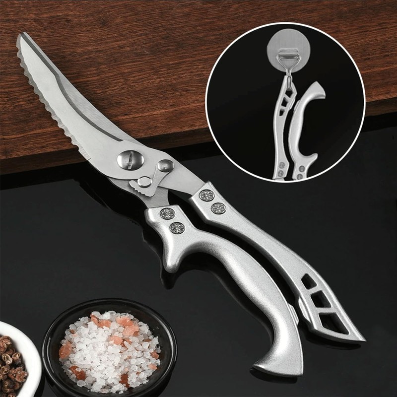 Stainless Steel Meat Scissors, Bone Scissors, Poultry Scissors for Meat,