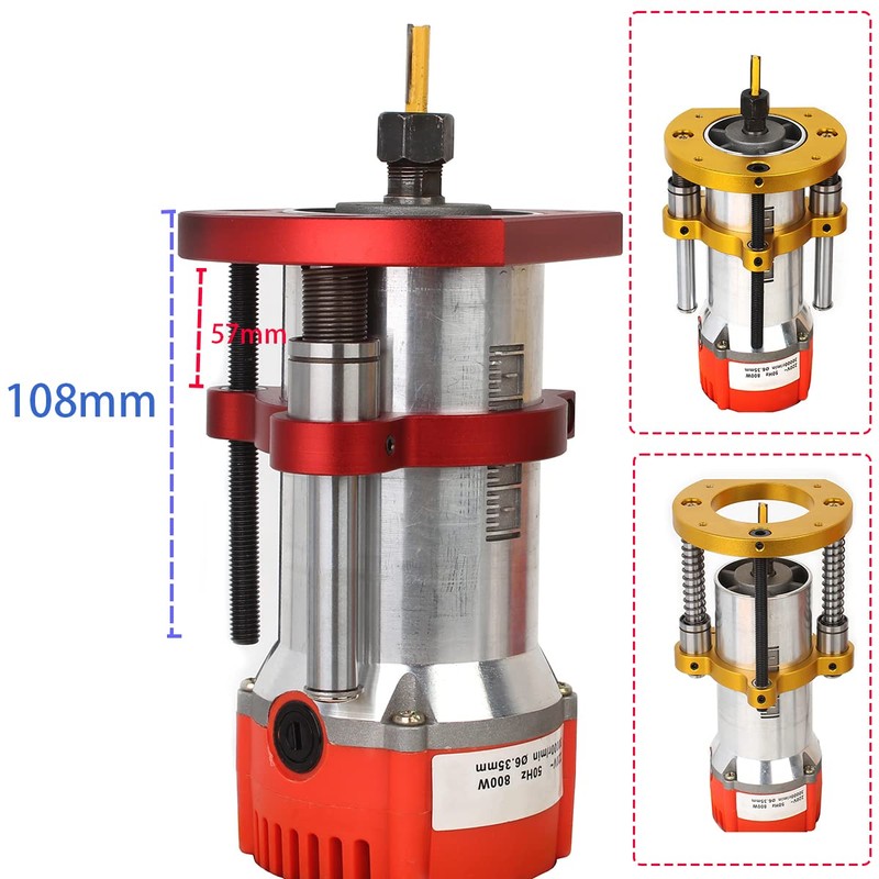 KETIPED Adjustable Router Lift for 65mm Diameter Universal Trimming Machine,Aluminum